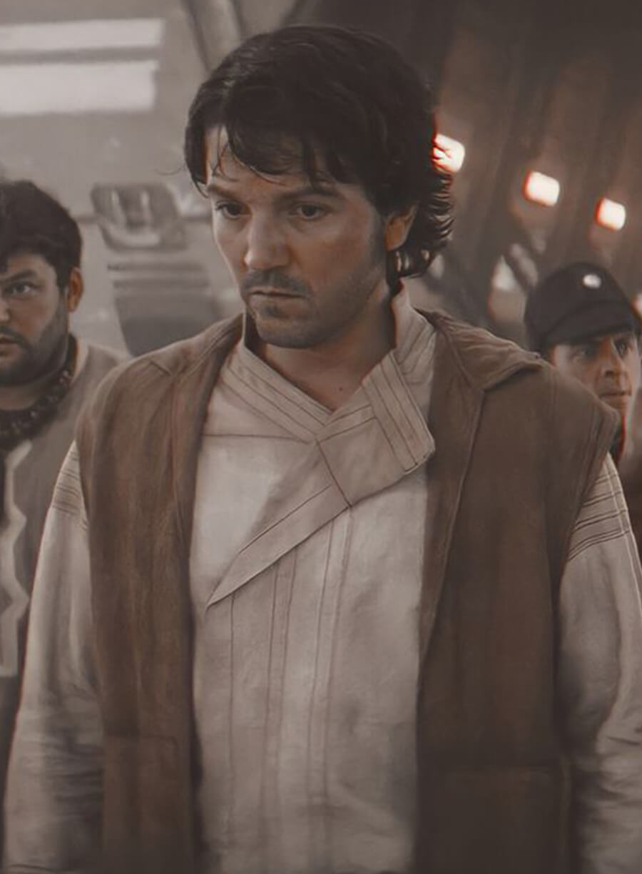 Harpoon Cassian Andor Inspired Brown Suede Leather Hooded Jacket - Star Wars Andor 2022 Style