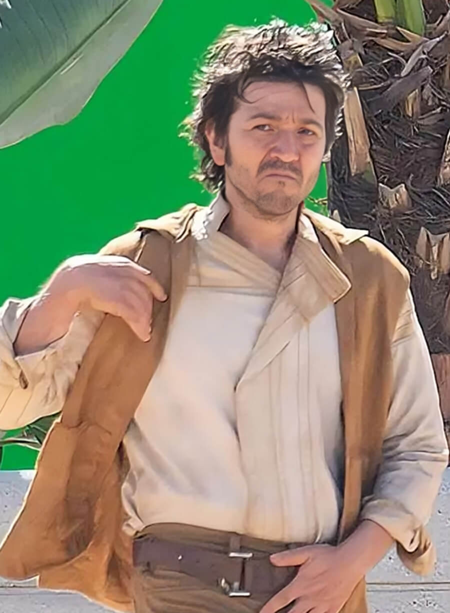 Harpoon Diego Luna Inspired Brown Wool Fabric Hooded Jacket - Andor Tv Series Style