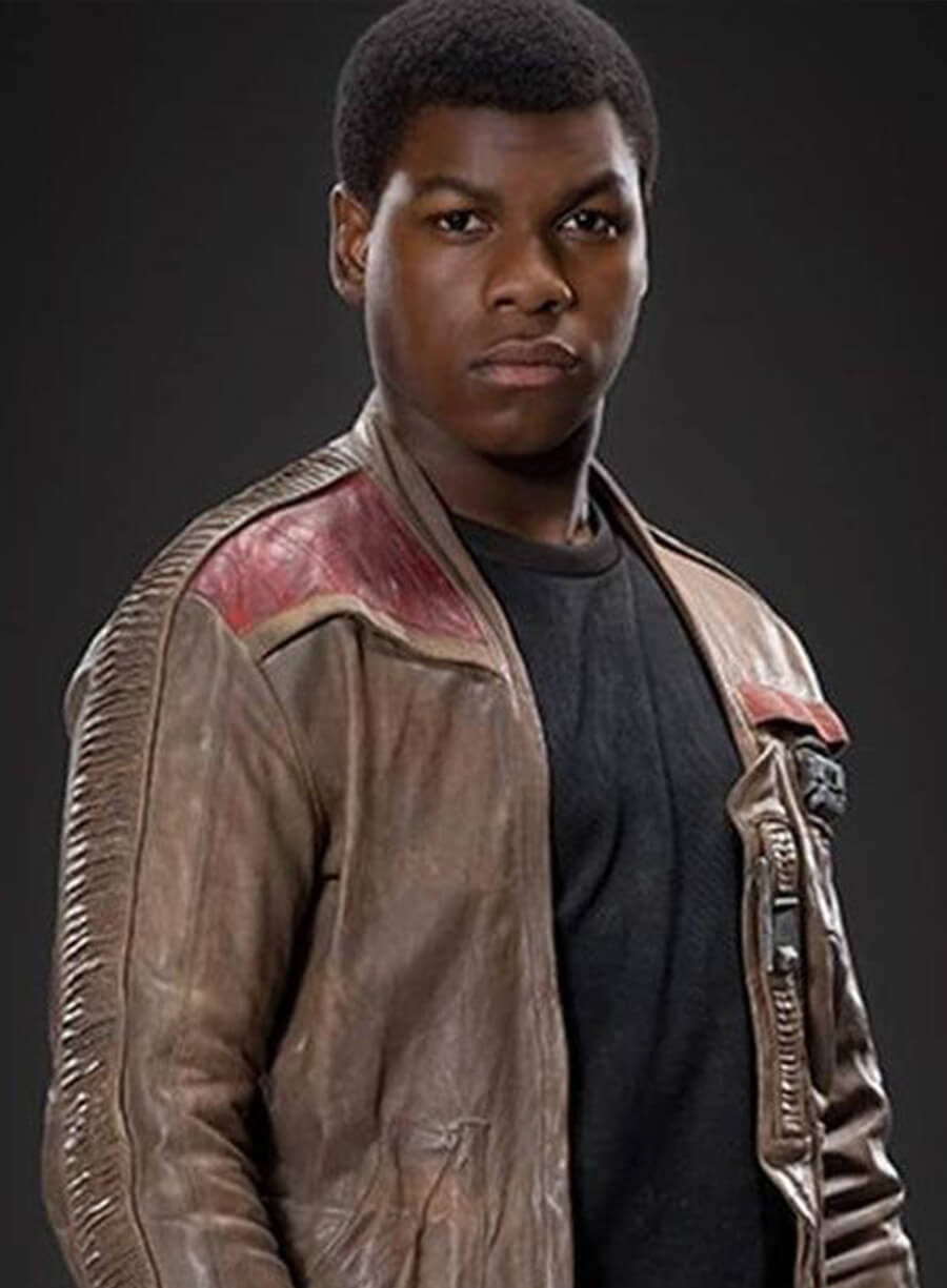 Harpoon Finn Inspired Brown Rea Leather Leather Jacket - Star Wars: The Force Awakens Style