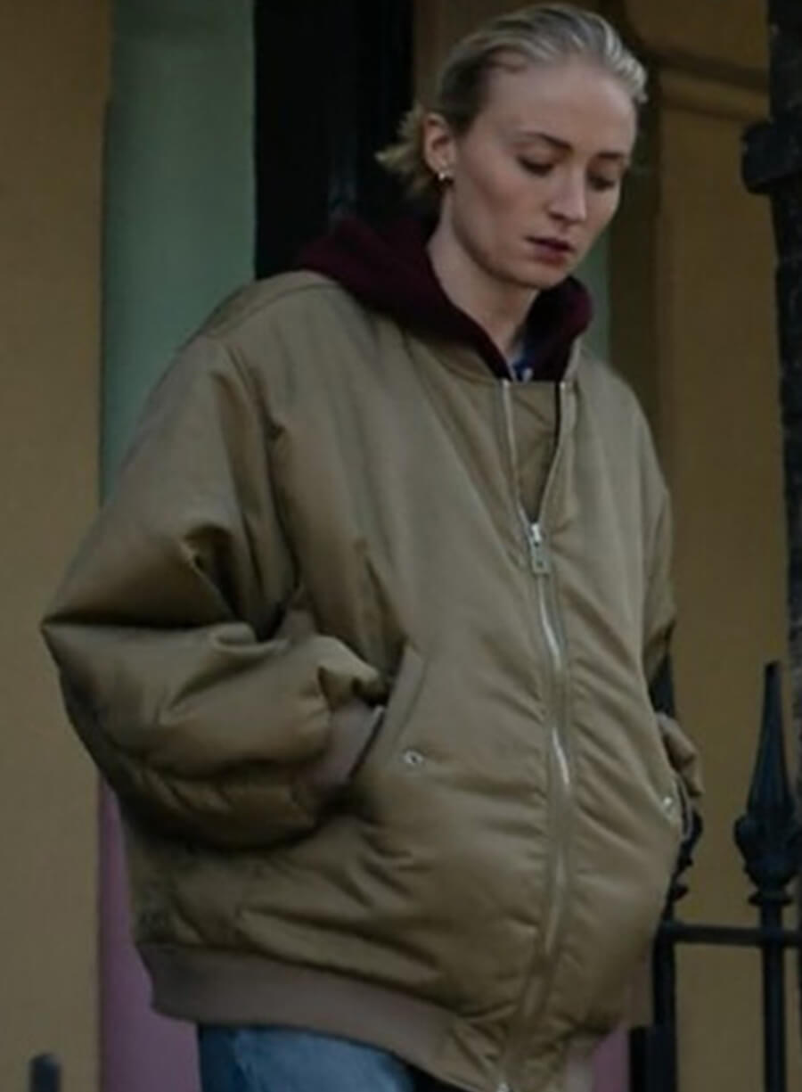 Harpoon Zara Dunne Inspired Beige Parachute Fabric Bomber Jacket - Steal Style