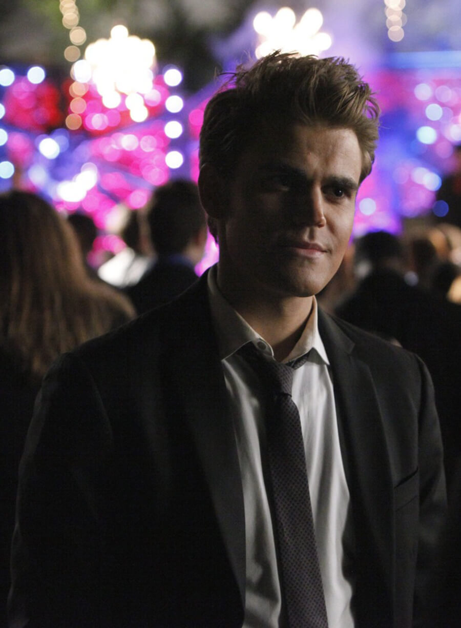 Harpoon Stefan Salvatore Inspired Black Leather Jacket - The Vampire Diaries S03 Style