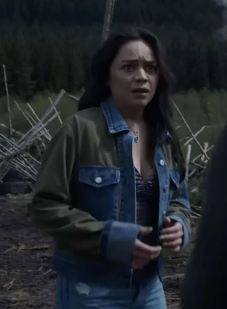 Harpoon Stefani Lewis Inspired Green Leather Jacket - Final Destination Bloodlines 2025 Style