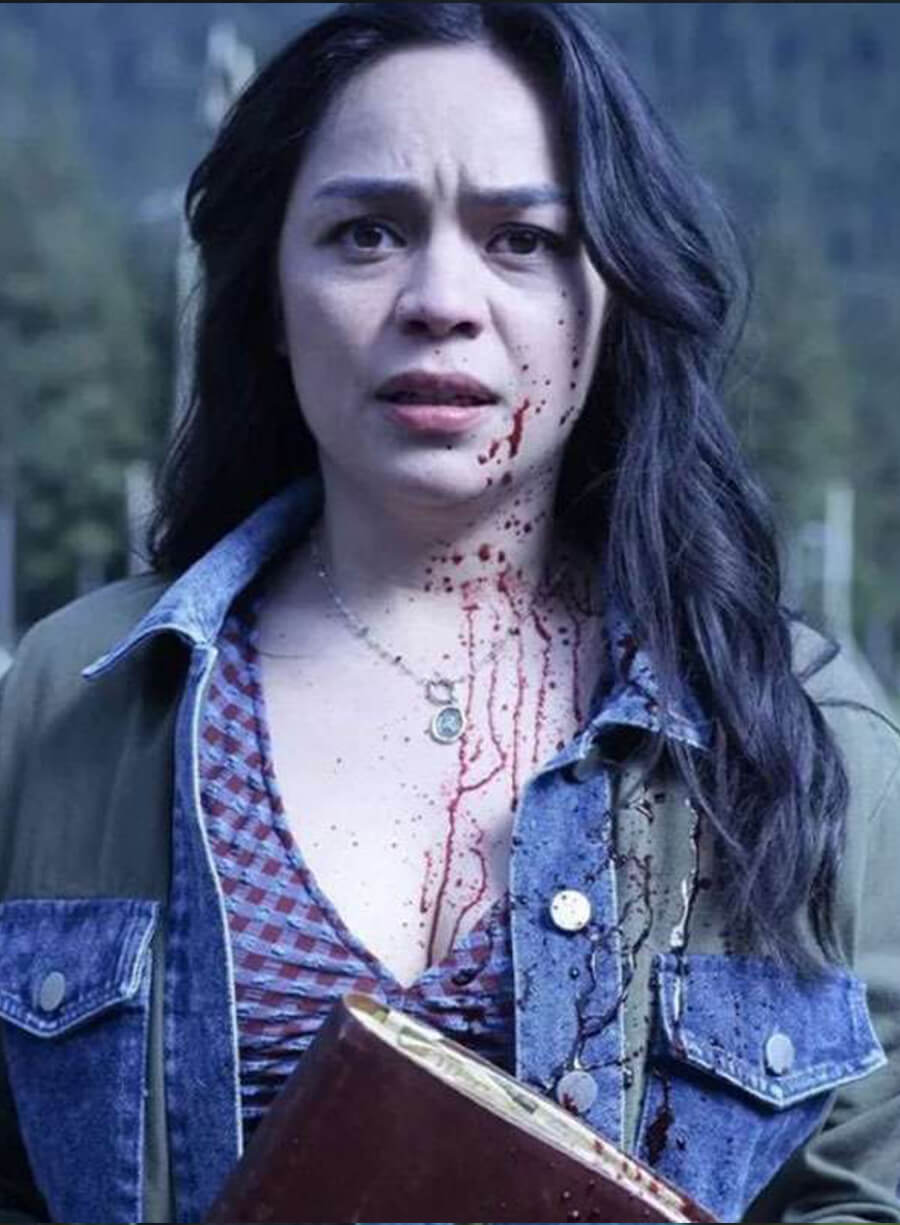 Harpoon Stefani Lewis Inspired Green Leather Jacket - Final Destination Bloodlines 2025 Style