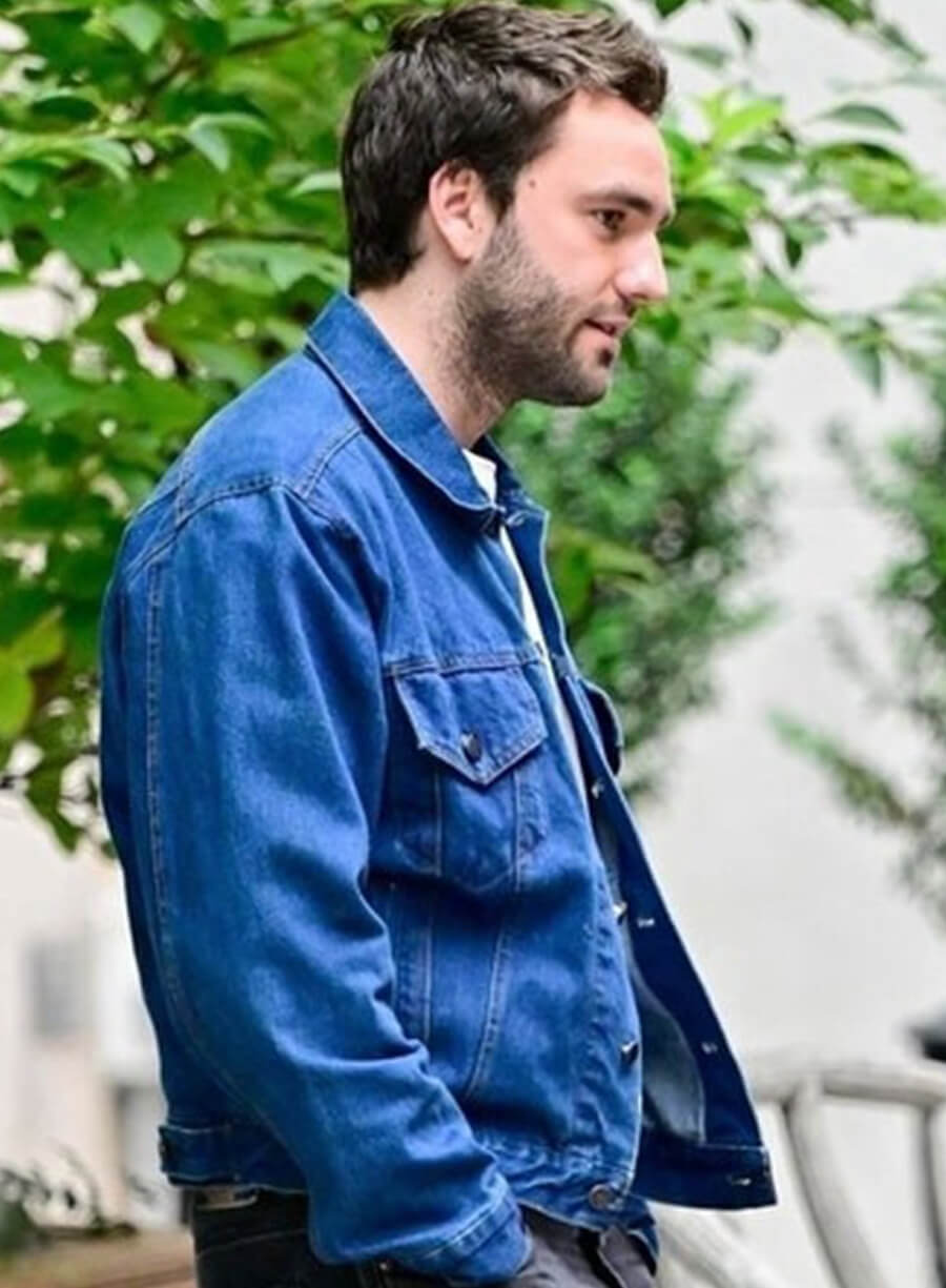 Harpoon Stephen DeMarco Inspired Blue Leather Jacket - Tell Me Lies Style