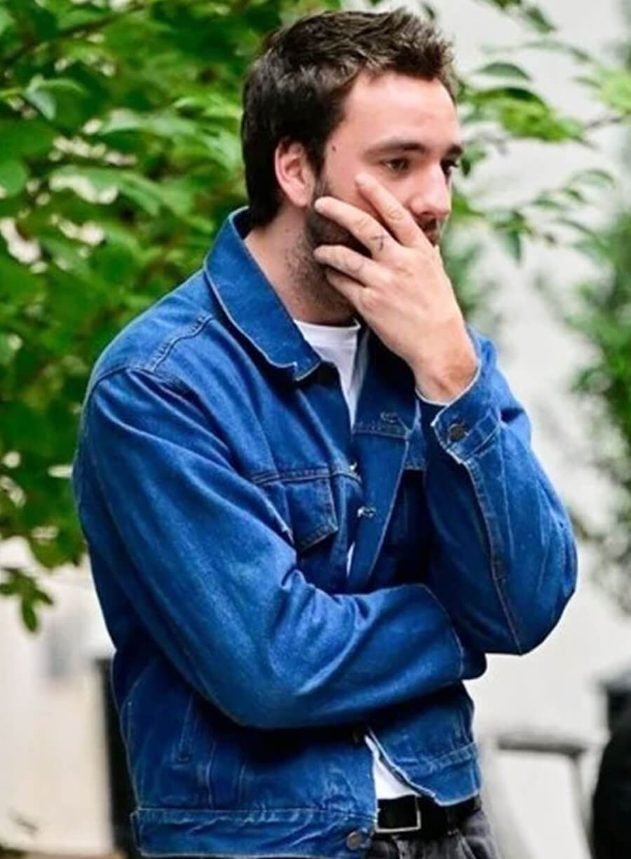 Harpoon Stephen DeMarco Inspired Blue Leather Jacket - Tell Me Lies Style