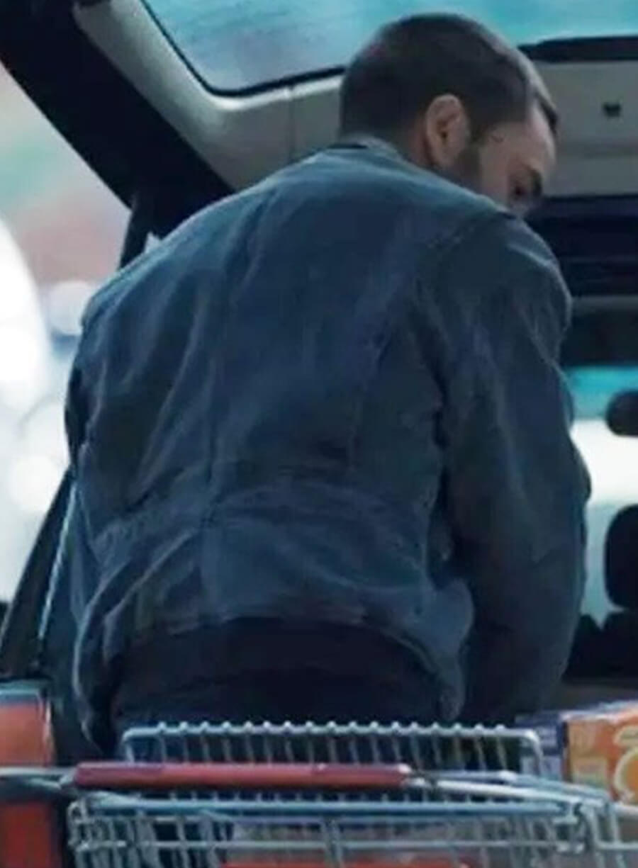 Harpoon Stephen DeMarco Inspired Grey Leather Jacket - Tell Me Lies Style