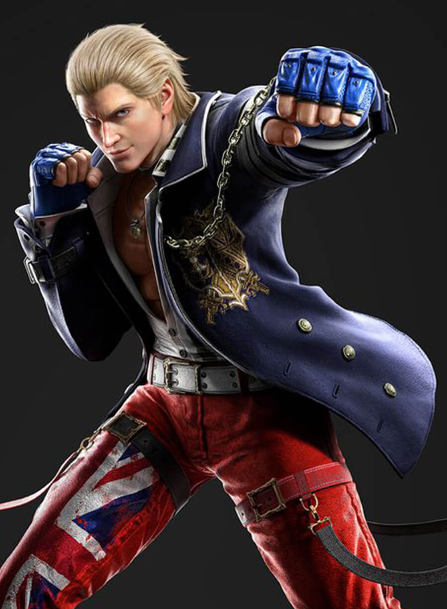 Harpoon Steve Fox Inspired Blue Coat - Tekken 8 Style