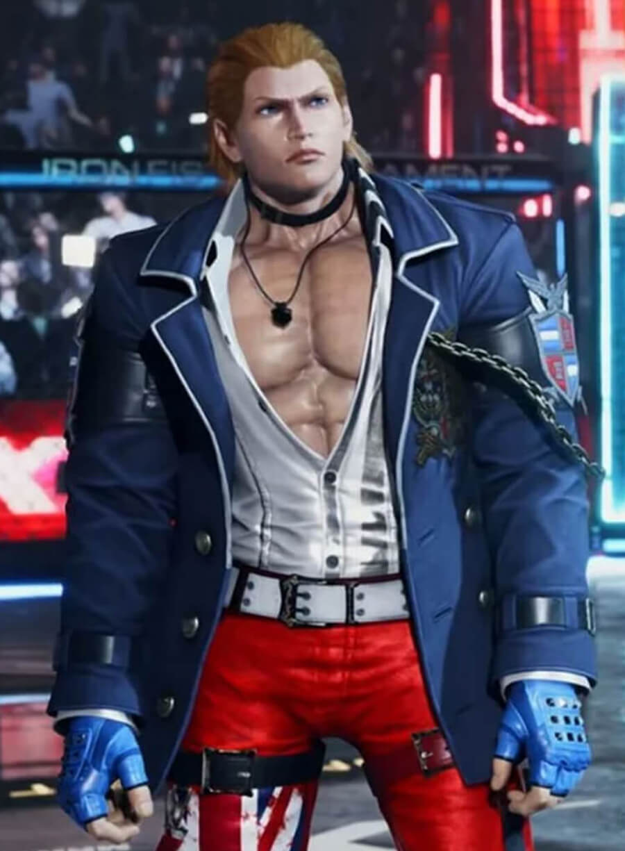 Harpoon Steve Fox Inspired Blue Coat - Tekken 8 Style