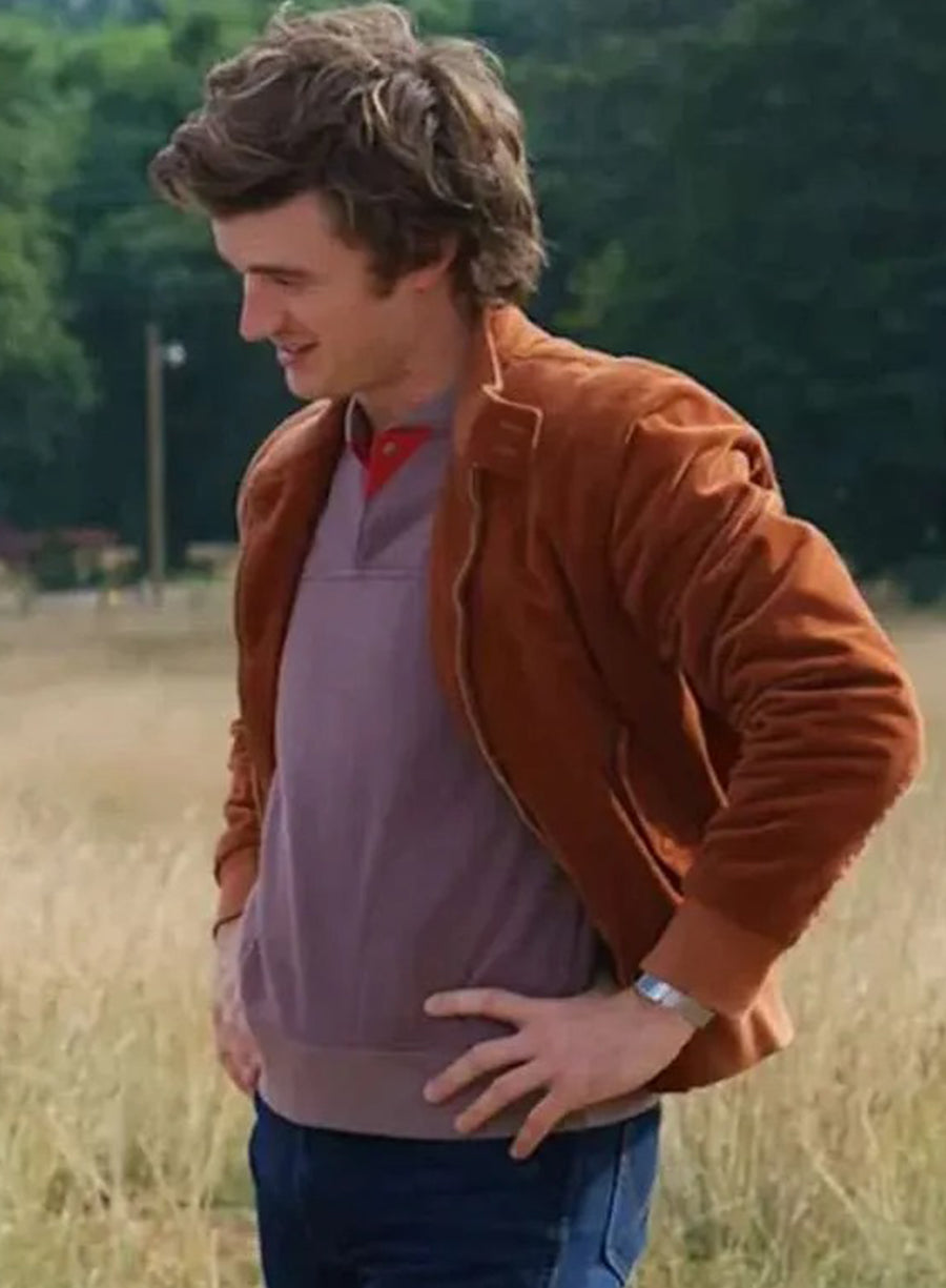 Harpoon Steve Harrington Inspired Brown Leather Jacket - Stranger Things Style