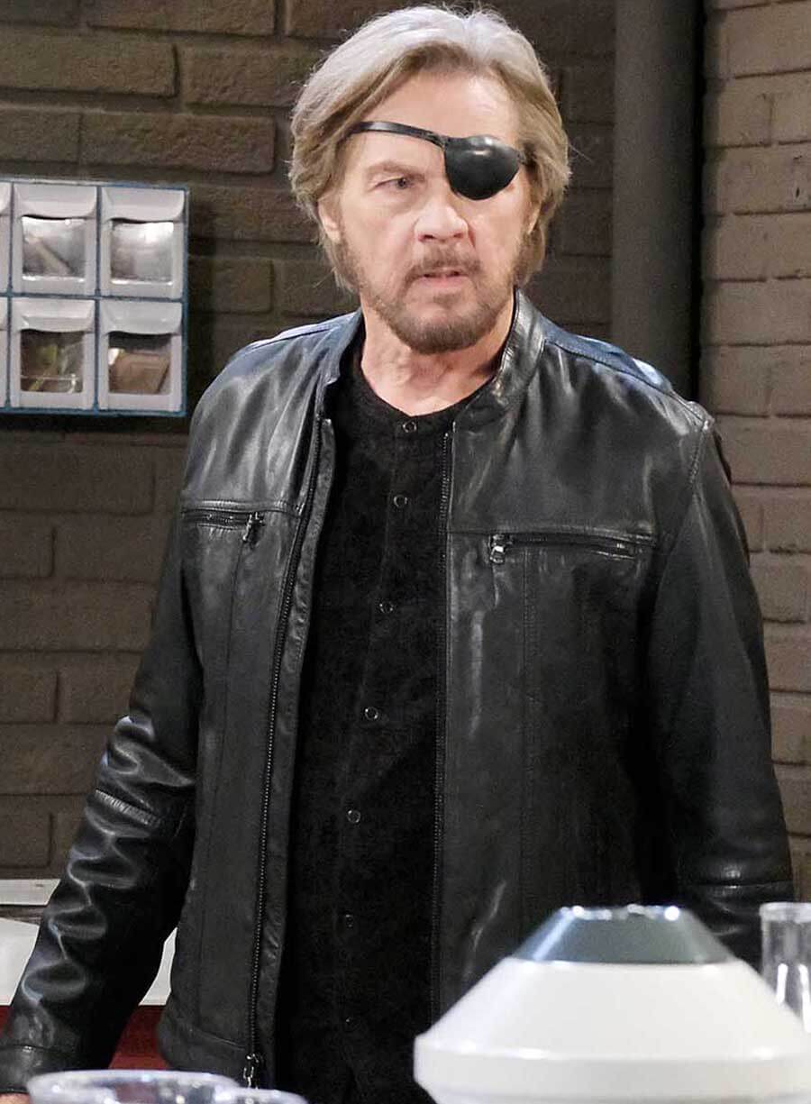 Harpoon Steve Johnson Inspired Black Leather Jacket - Days of Our Lives Style