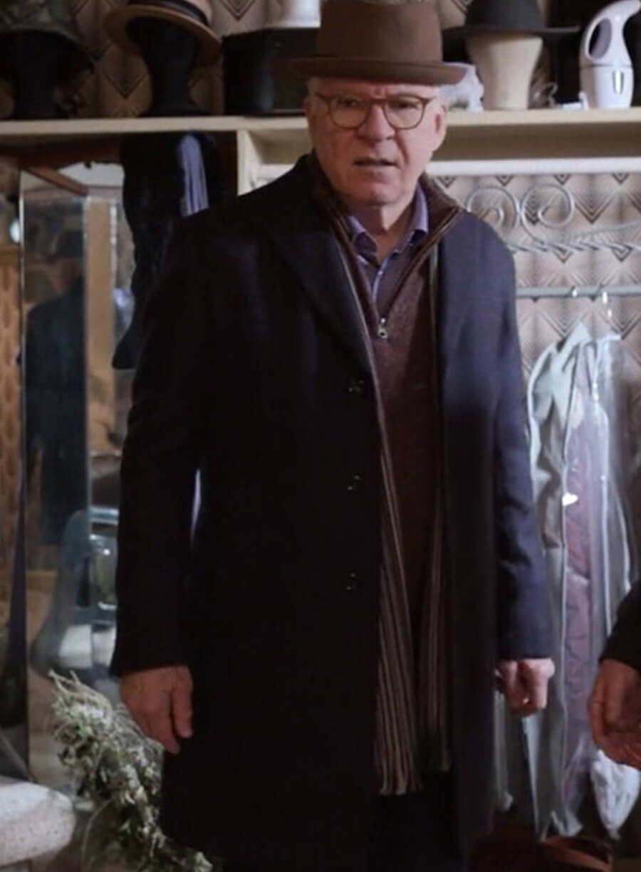 Harpoon Charles-Haden Savage Inspired Black Coat - Only Murders in the Building S02 Style