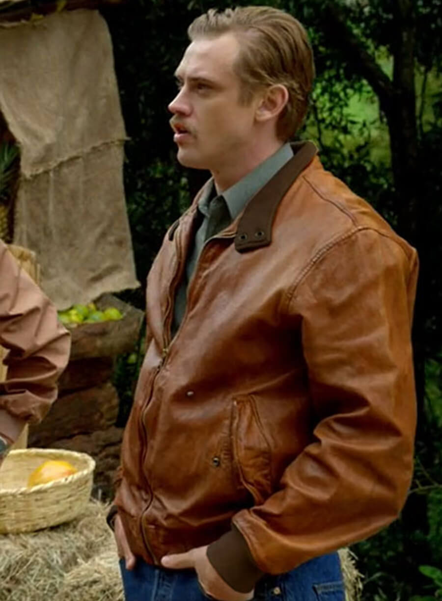 Harpoon Steve Murphy Inspired Brown Leather Jacket - Narcos Style