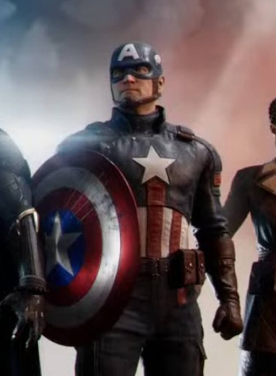 Harpoon Steve Rogers Inspired Blue Coat - Marvel 1943 Rise of Hydra Style