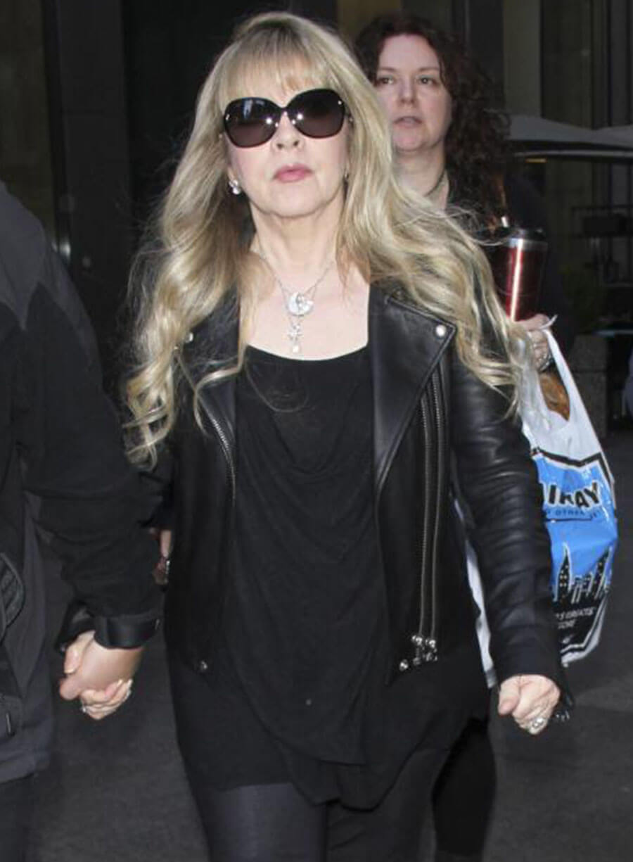 Harpoon Stevie Nicks Inspired Black Real Leather Biker Jacket