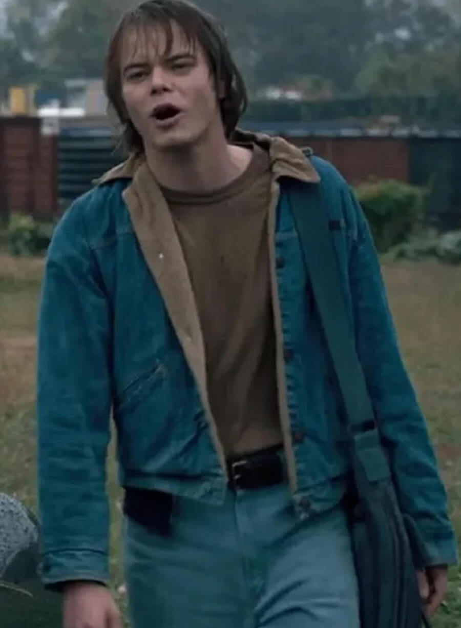 Harpoon Charlie Heaton Inspired Blue Denim Jacket - Stranger Things Style