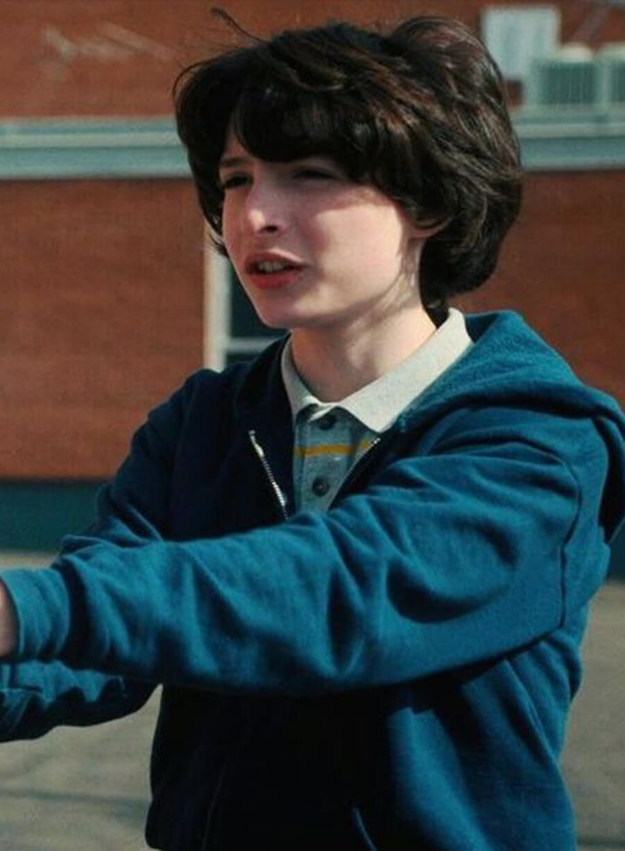 Harpoon Mike Wheeler Inspired Blue Hooded Jacket - Stranger Things Style