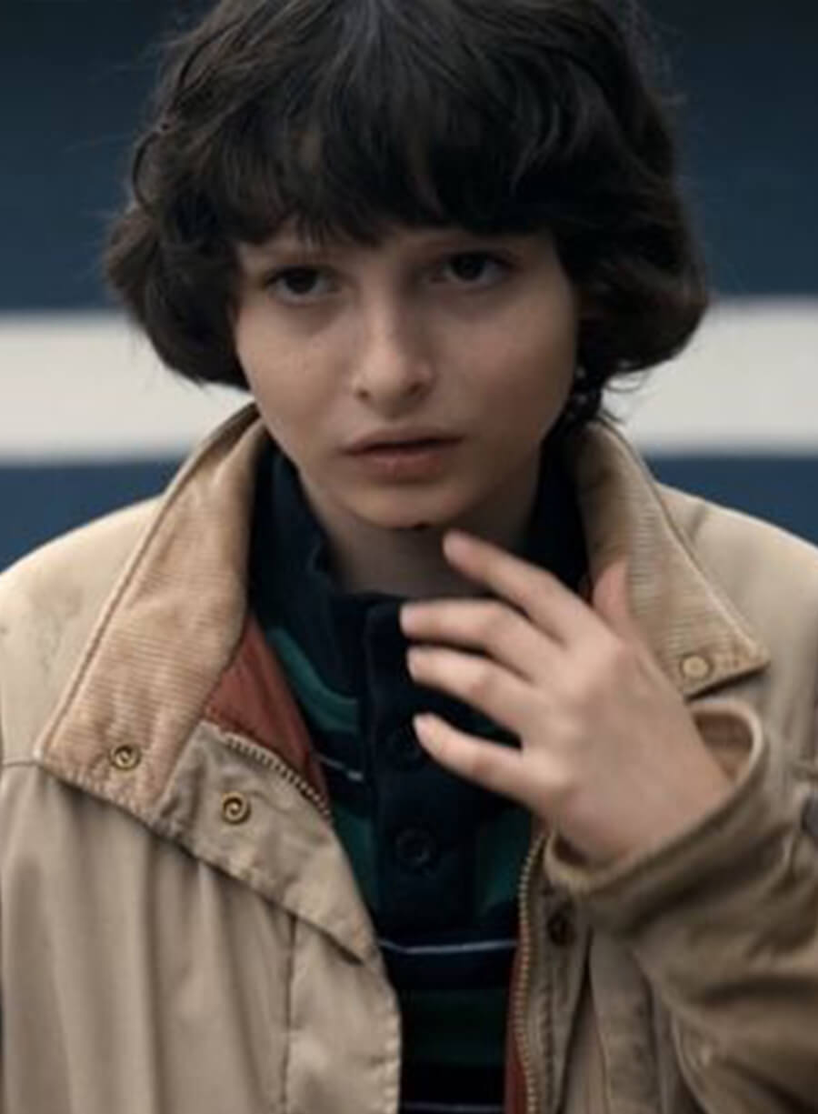 Harpoon Mike Wheeler Inspired Off-White Cotton Jacket - Stranger Things Style