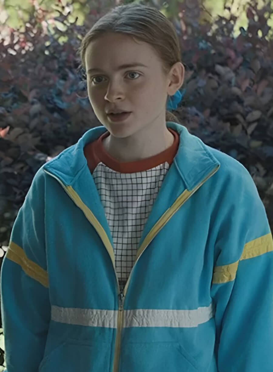Harpoon Max Inspired Blue Leather Jacket - Stranger Things Style