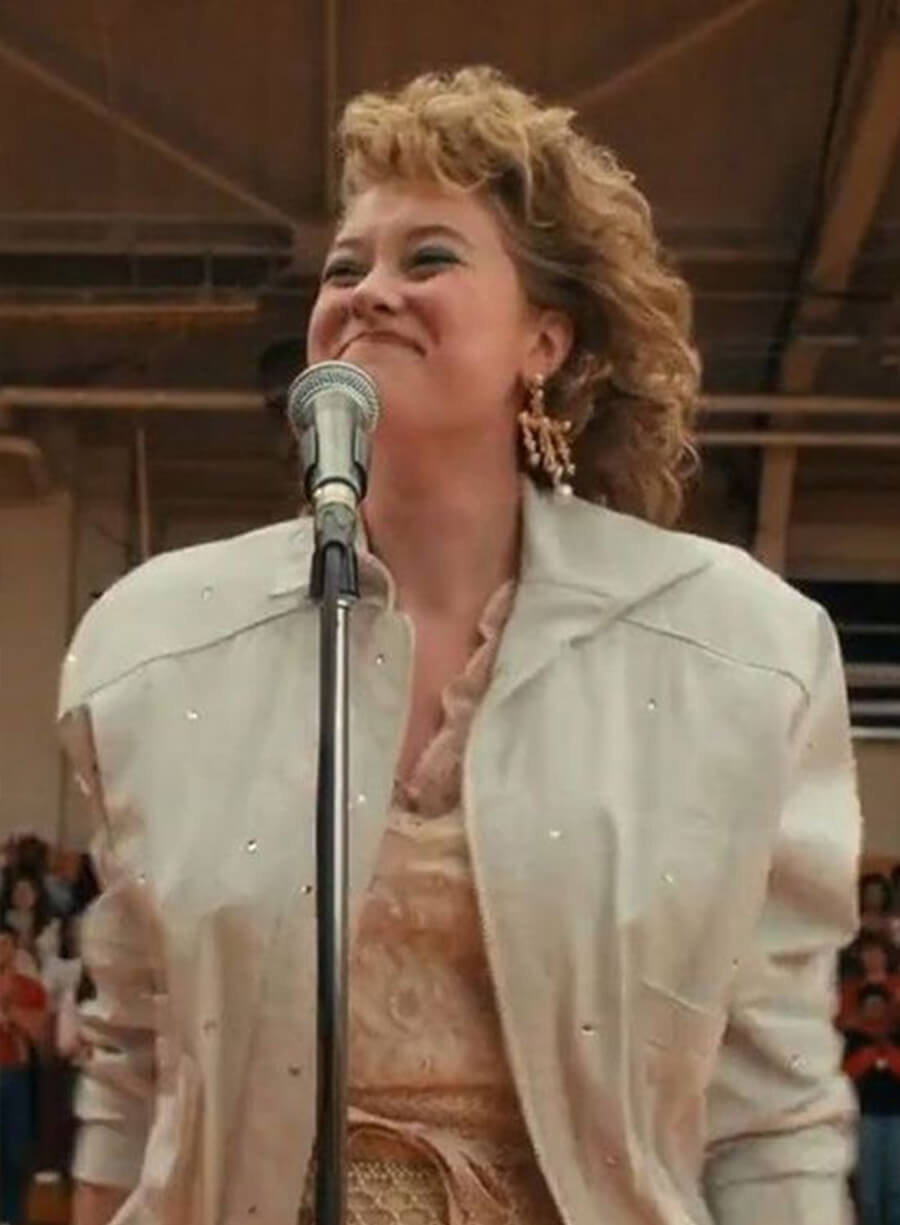 Harpoon Tammy Thompson Inspired White Cotton Jacket - Stranger Things Style