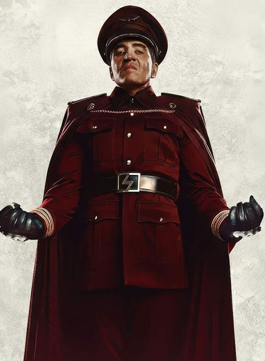 Harpoon M. Bison Inspired Red Cotton Jacket - Street Fighter 2026 Style
