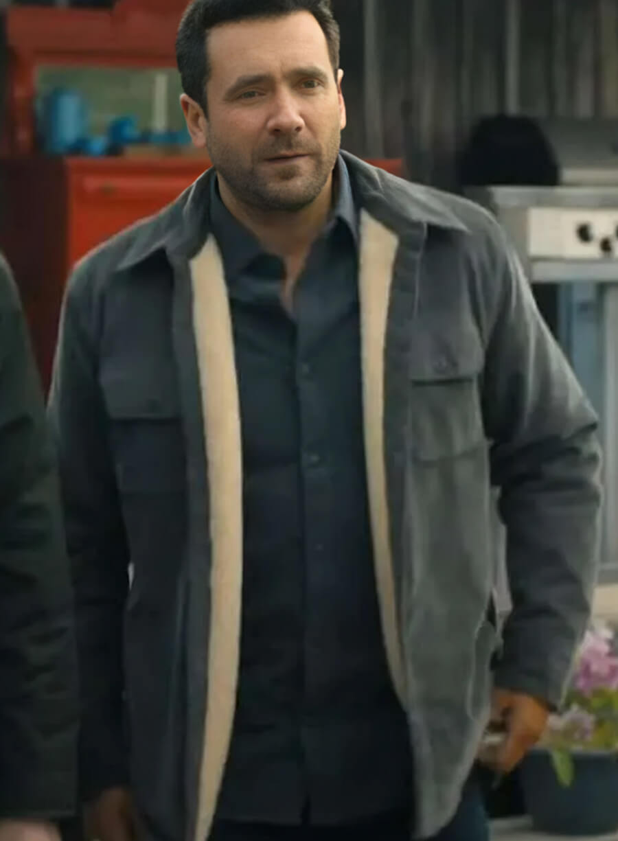 Harpoon Andrew Mathews Inspired Grey Leather Jacket - Sullivan's Crossing S02 Style