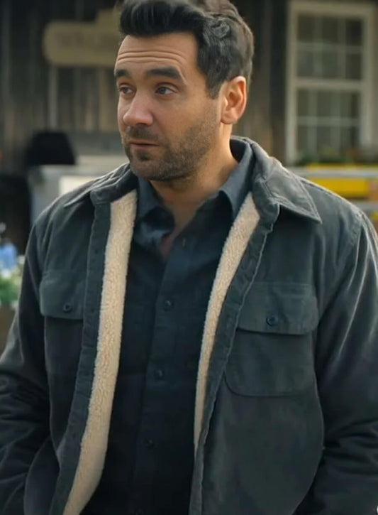 Harpoon Andrew Mathews Inspired Grey Leather Jacket - Sullivan's Crossing S02 Style