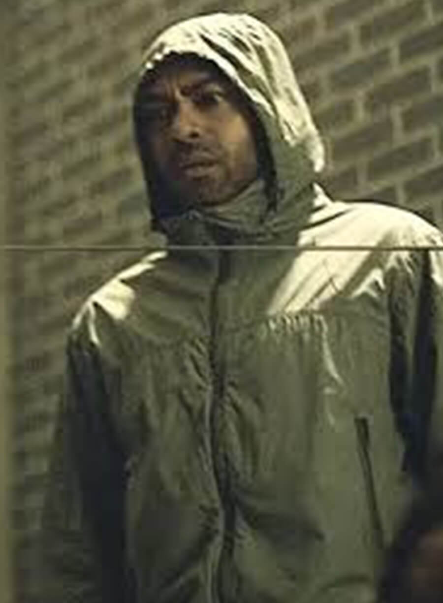 Harpoon Sully Inspired Green Parachute Fabric Leather Jacket - Top Boy Style