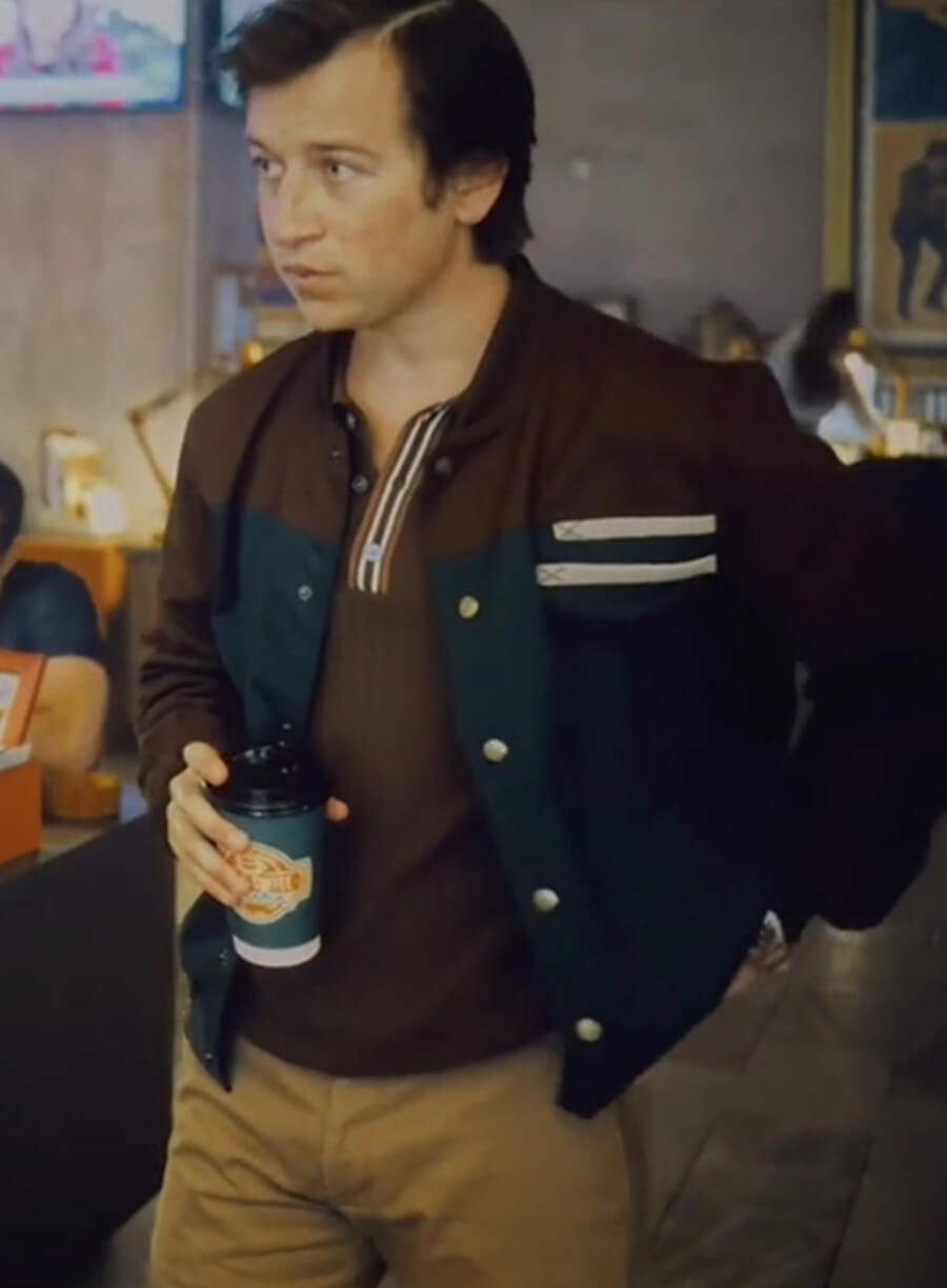 Harpoon Jimmy Olsen Inspired Brown & Green Bomber Jacket - Superman 2025 Style