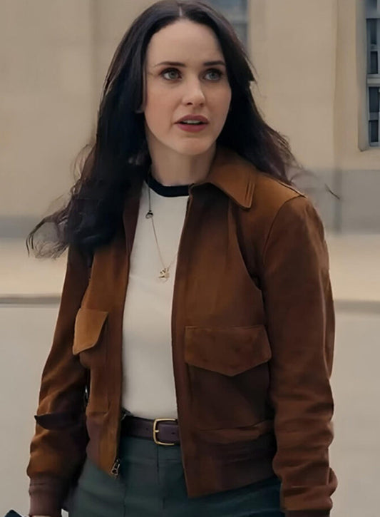 Harpoon Lois Lane Inspired Brown Leather Jacket - Superman 2025 Style