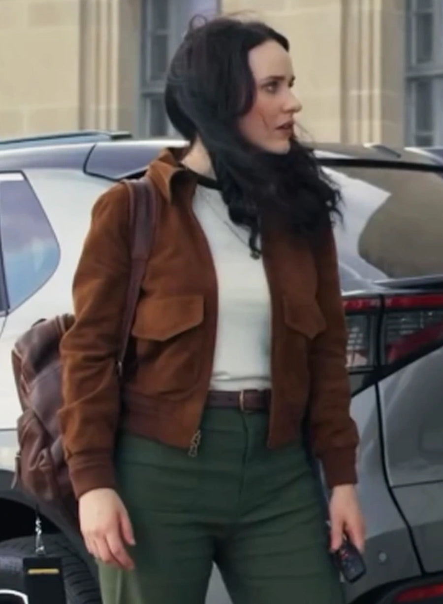 Harpoon Lois Lane Inspired Brown Leather Jacket - Superman 2025 Style