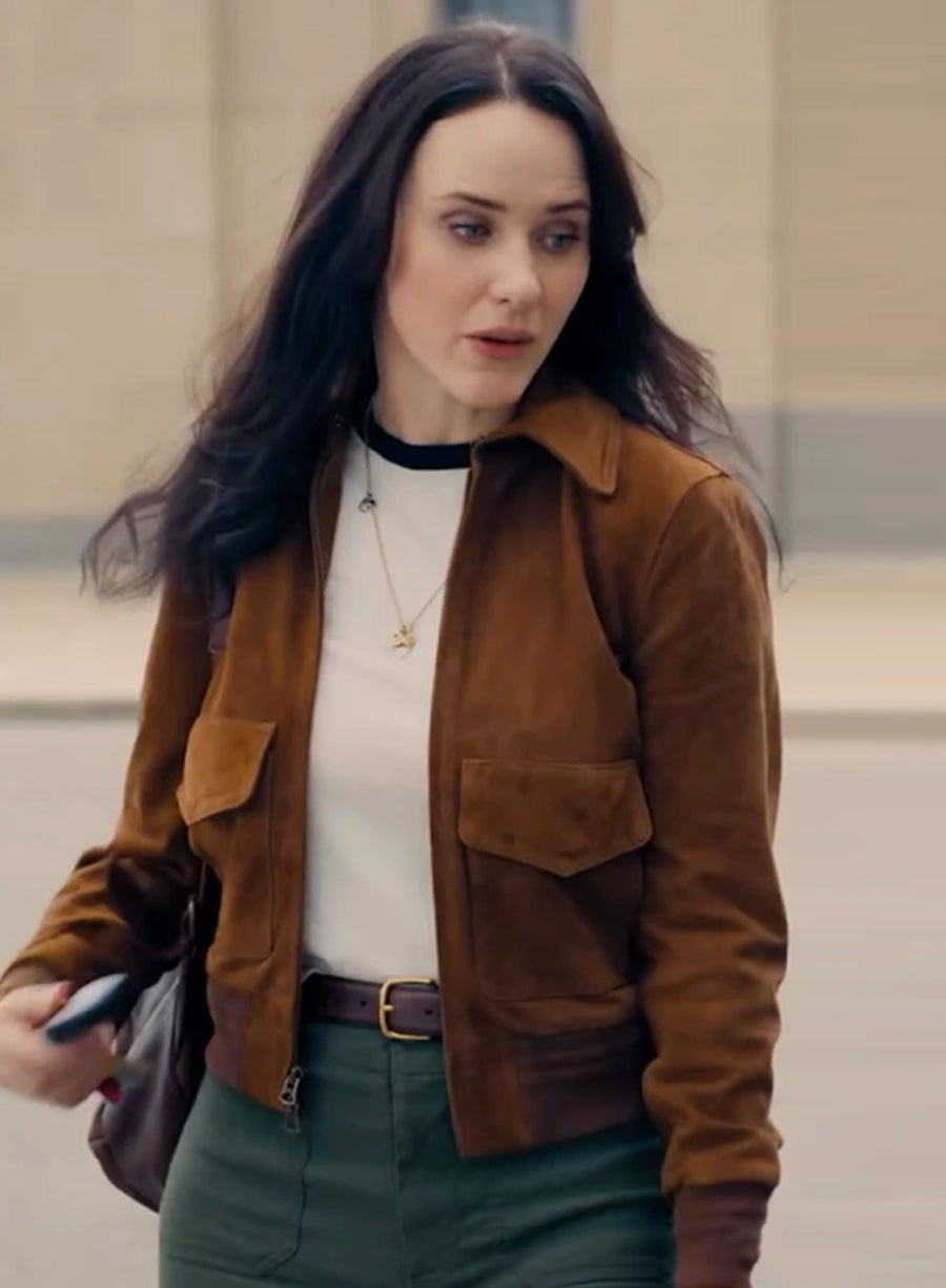 Harpoon Lois Lane Inspired Brown Leather Jacket - Superman 2025 Style