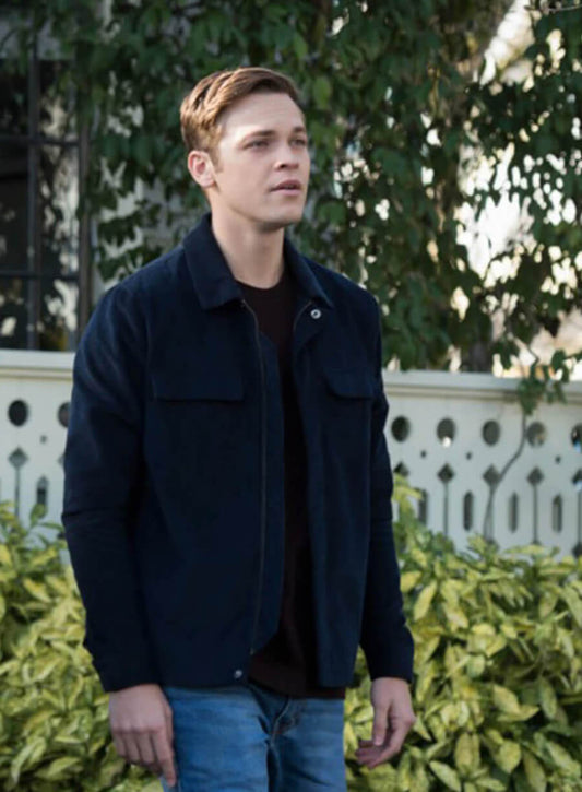 Harpoon Jack Inspired Blue Cotton Fabric Cotton Jacket - Supernatural Tv Series Style