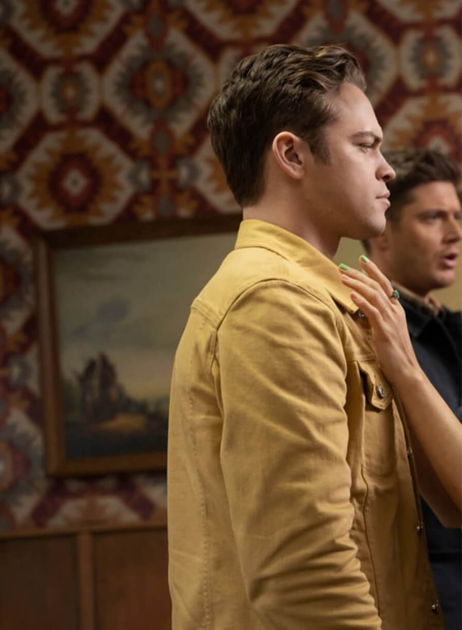 Harpoon Jack Inspired Camel Cotton Fabric Cotton Jacket - Supernatural Tv Series Style