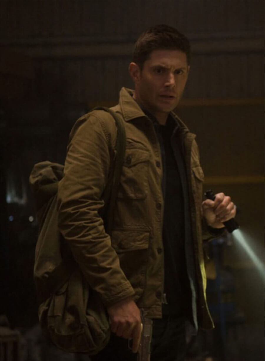 Harpoon Dean Winchester Inspired Brown Cotton Fabric Cotton Jacket - Supernatural Tv Series Style