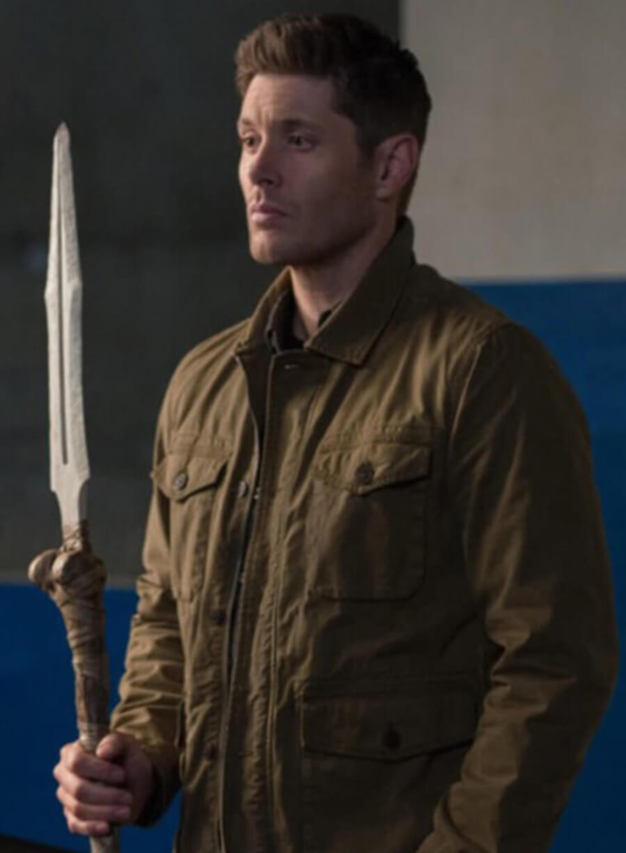 Harpoon Dean Winchester Inspired Brown Cotton Fabric Cotton Jacket - Supernatural Tv Series Style