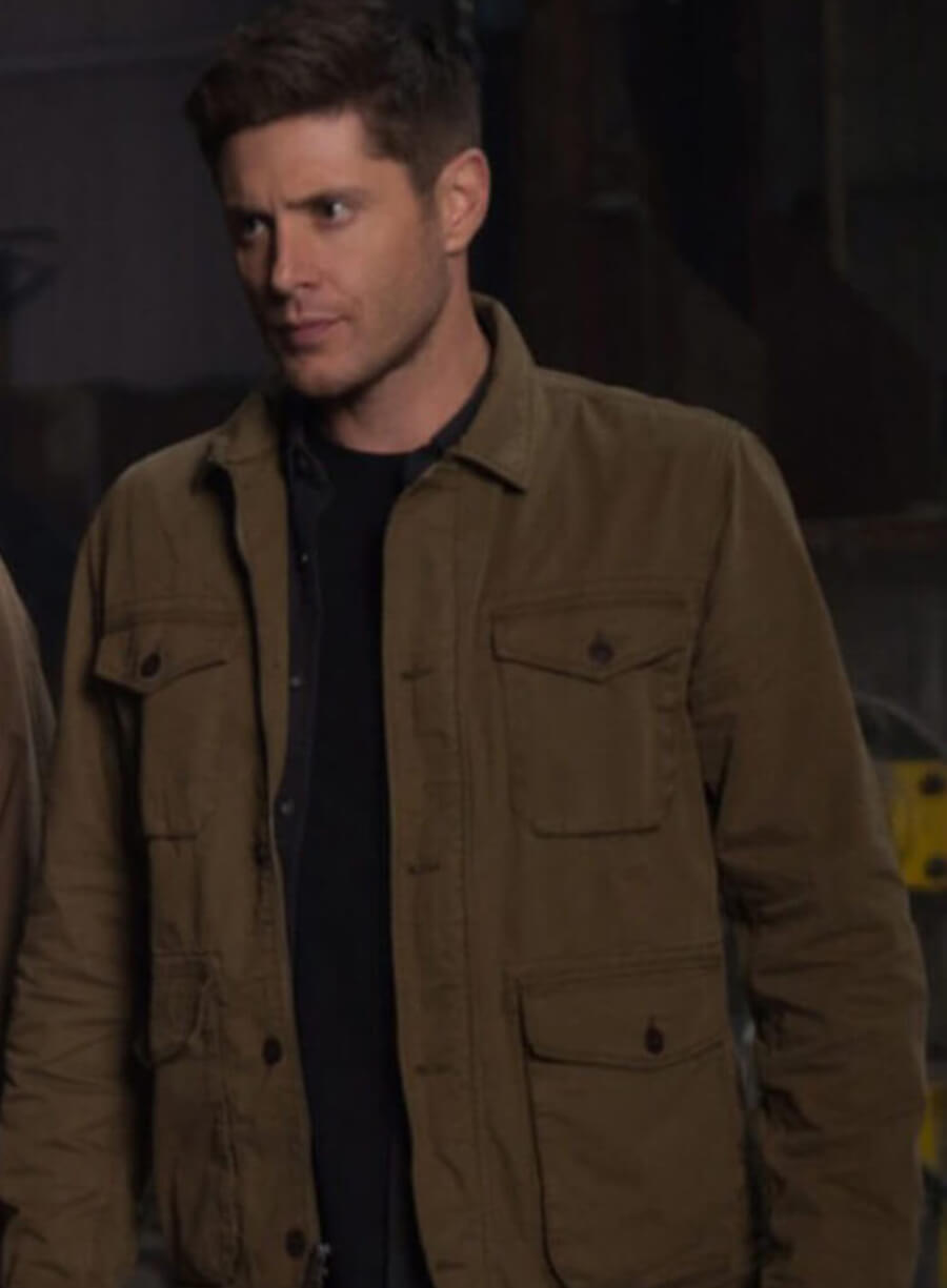 Harpoon Dean Winchester Inspired Brown Cotton Fabric Cotton Jacket - Supernatural Tv Series Style