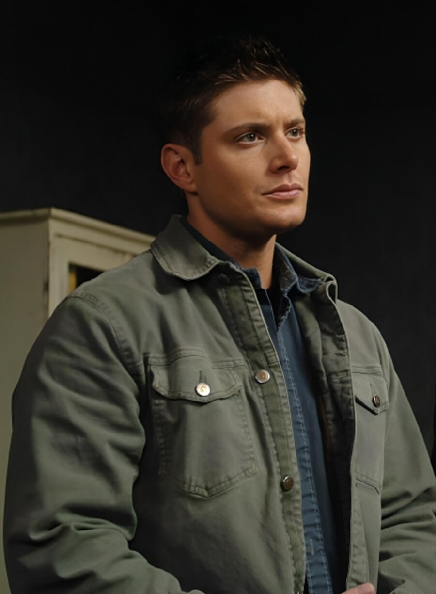 Harpoon Dean Winchester Inspired Gray Cotton Fabric Cotton Jacket - Supernatural Tv Series Style