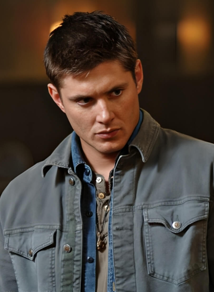 Harpoon Dean Winchester Inspired Gray Cotton Fabric Cotton Jacket - Supernatural Tv Series Style