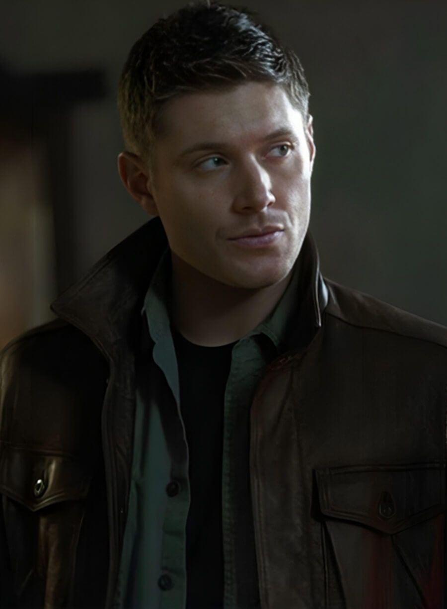 Harpoon Dean Winchester Inspired Brown Real Leather Leather Jacket - Supernatural Tv Series Style
