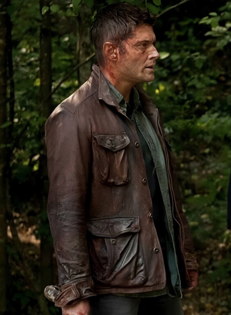 Harpoon Dean Winchester Inspired Brown Real Leather Leather Jacket - Supernatural Tv Series Style