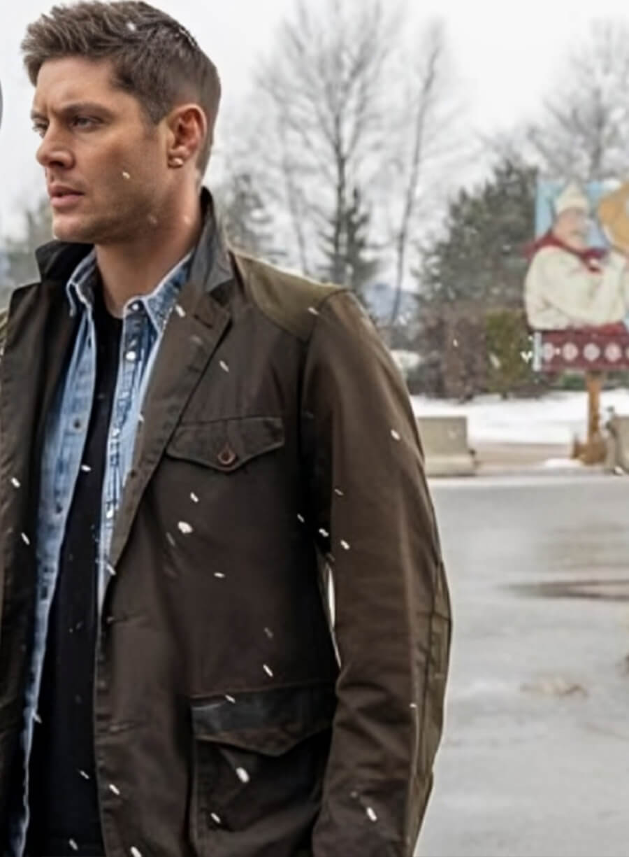 Harpoon Dean Winchester Inspired Brown Cotton Fabric Cotton Jacket - Supernatural Tv Series Style