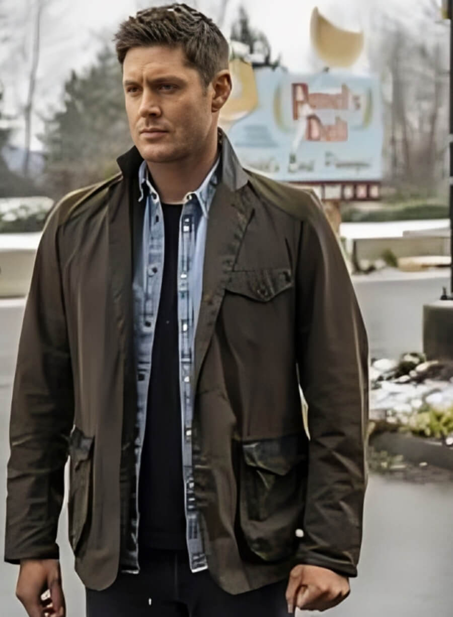 Harpoon Dean Winchester Inspired Brown Cotton Fabric Cotton Jacket - Supernatural Tv Series Style