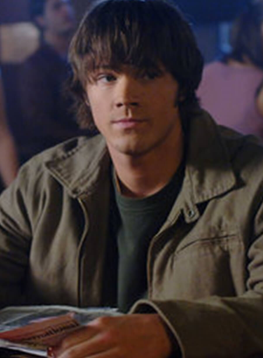 Harpoon Sam Winchester Inspired Beige Cotton Fabric Cotton Jacket - Supernatural Style