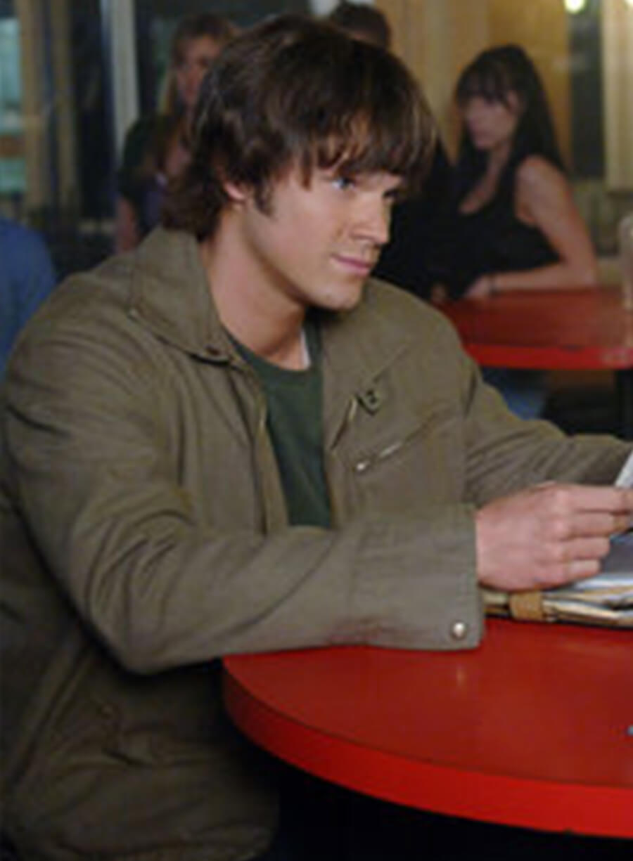 Harpoon Sam Winchester Inspired Beige Cotton Fabric Cotton Jacket - Supernatural Style