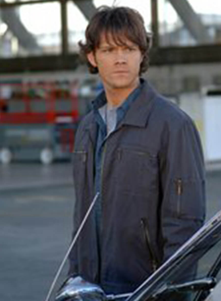 Harpoon Sam Winchester Inspired Blue Cotton Fabric Cotton Jacket - Supernatural Style