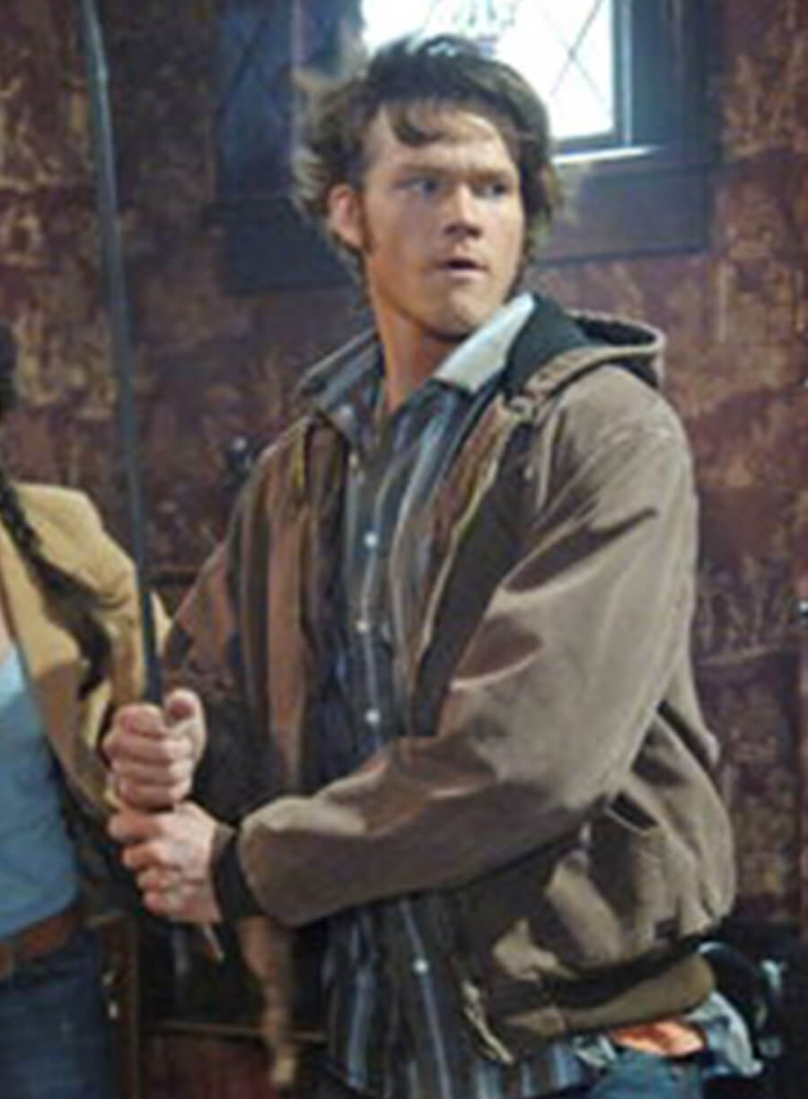 Harpoon Sam Winchester Inspired Brown Cotton Fabric Hooded Jacket - Supernatural Style