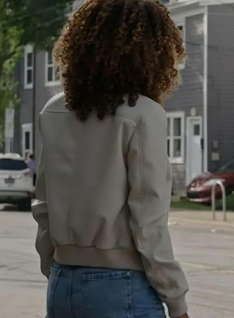 Harpoon Sydney Shandon Inspired White Leather Jacket - Sullivan's Crossing Style