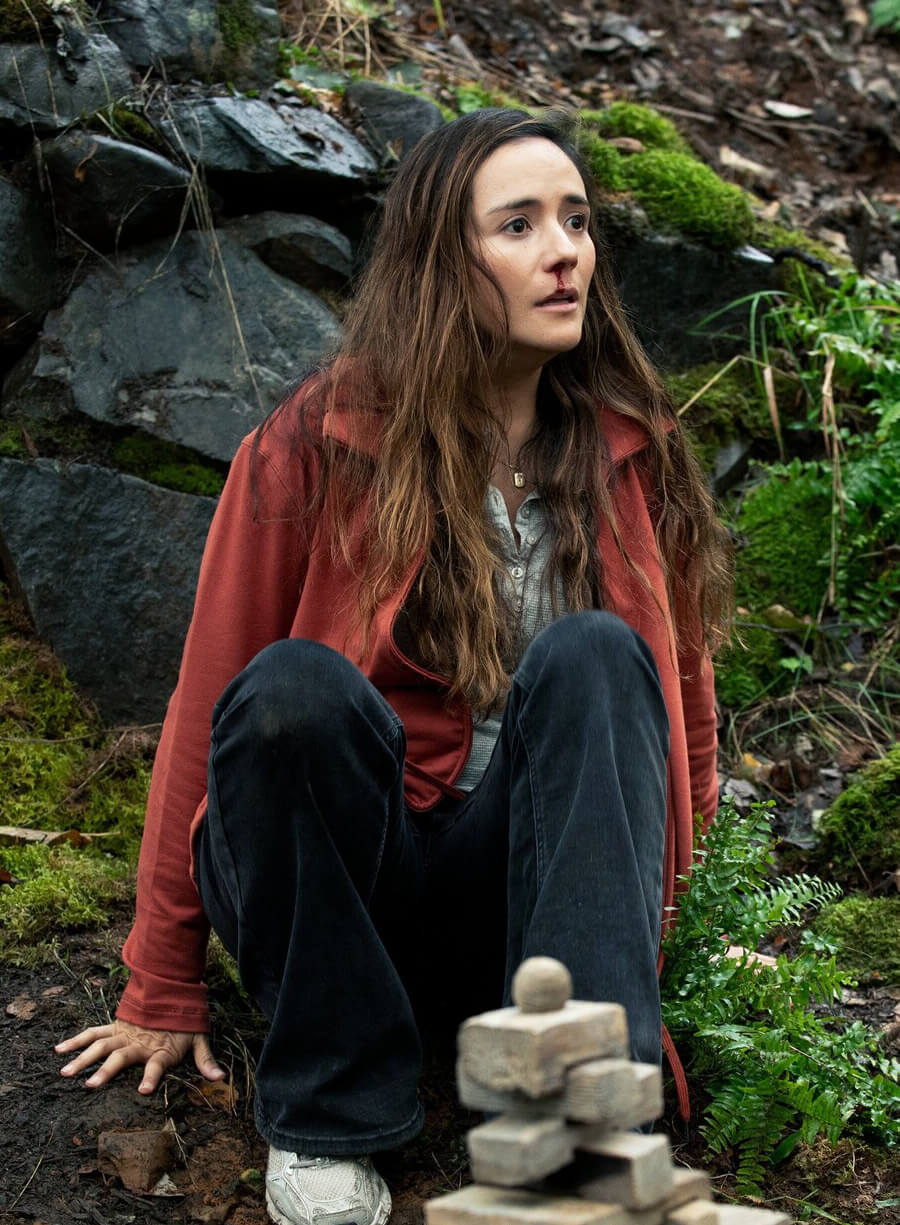 Harpoon Tabitha Matthews Inspired Red Fleece Fabric Leather Jacket - From S02 Style