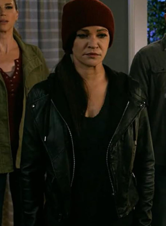Harpoon Talla Keyali Inspired Black Biker Jacket - The Orville Style