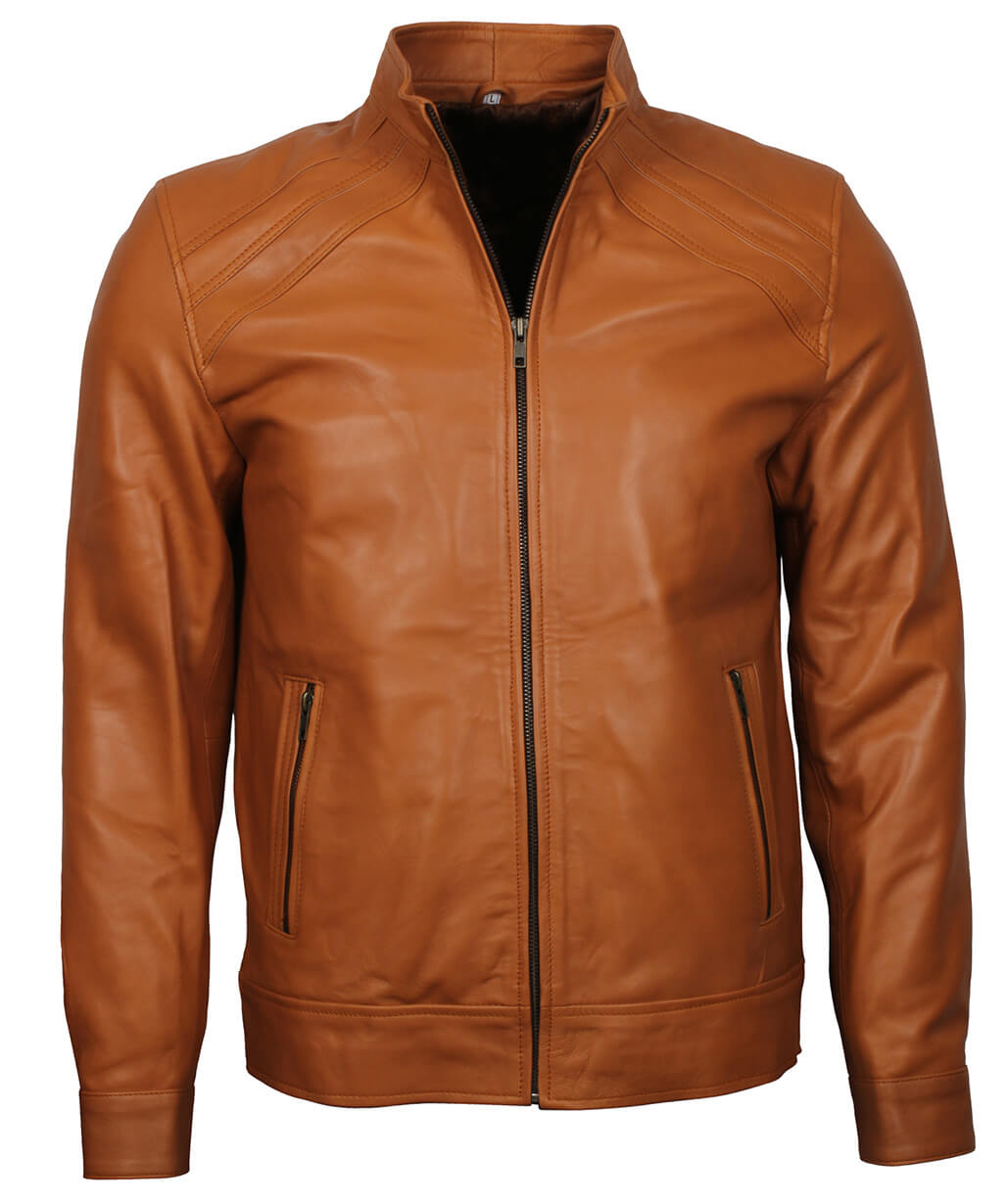 Harpoon Vintage Style Inspired Brown Cafe Racer Jacket